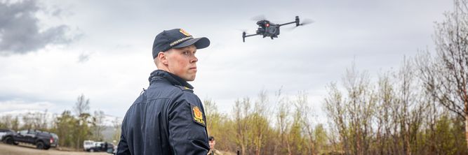 Illustrasjon av – Effektivt hvis en stor mengde droner opererer samtidig