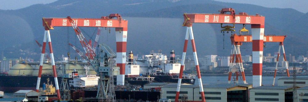 Illustrasjon av Nvidia skal utvikle roboter for japansk skipsbygging