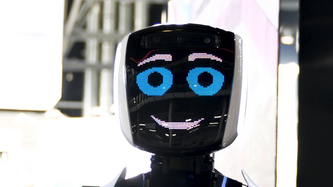 Illustrasjon av En robot som ser snill ut, kan manipulere deg 