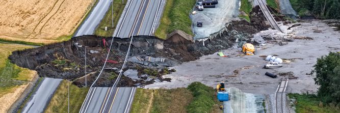 Illustrasjon av Bane Nor brøt flere sentrale krav før dødelig kvikkleireras