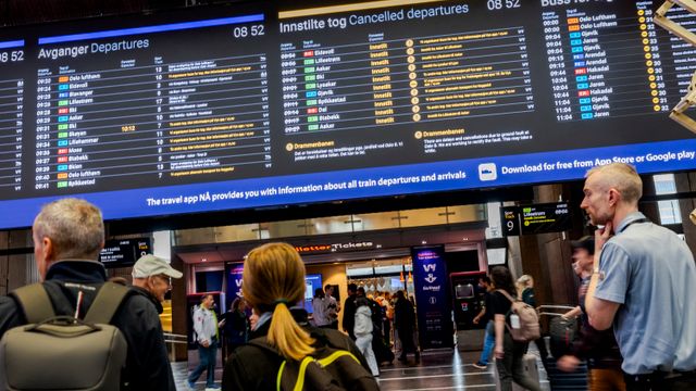 28.900 norske tog har blitt innstilt så langt i år