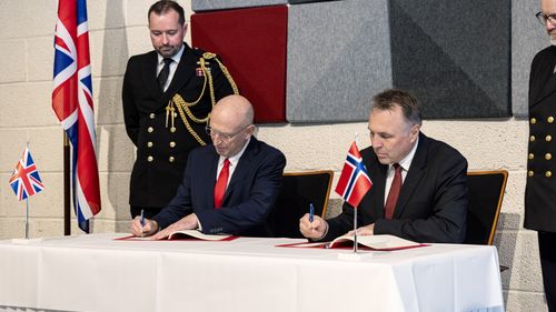 Illustrasjon av Fregatt-bekymring på Stortinget