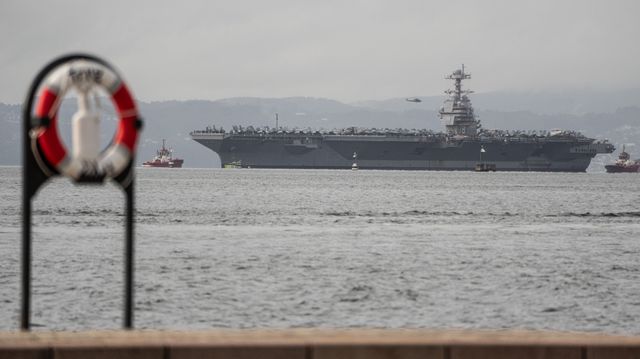 Hangarskip-besøket i Oslofjorden kostet Forsvaret millioner