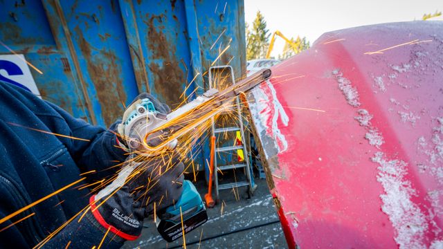 Full fres over finpussen