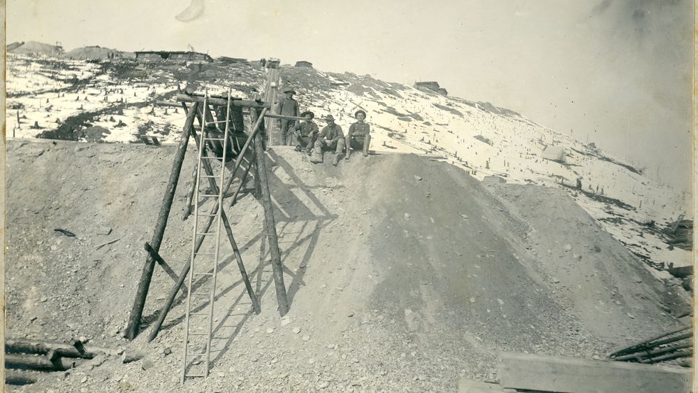Illustrasjon av Slik grov nordmannen ut en formue under gullrushet