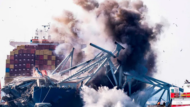 Dali-kollisjonen: Elektriske feil med hjelpemotorene