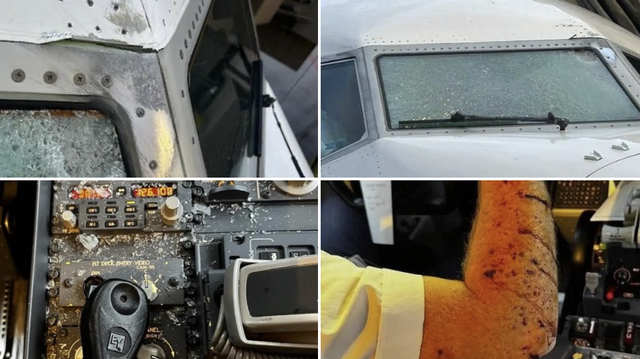 Fly truffet av ukjent gjenstand i over 10.000 meters høyde