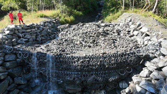 Her stoppet nettsikringen steinskredet