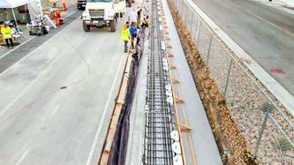 Illustrasjon av Norsk selskap bygger el-vei med trådløs lading i USA