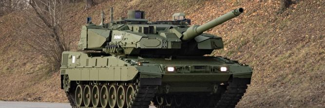 Illustrasjon av Nå er nye Leopard-stridsvogner på vei til Norge