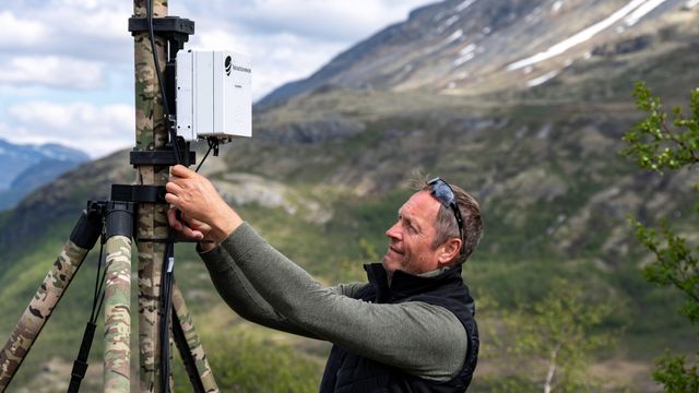 Telia fløy inn mobil basestasjon med drone