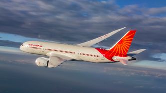 Illustrasjon av Dreamliner-fly satt på bakken