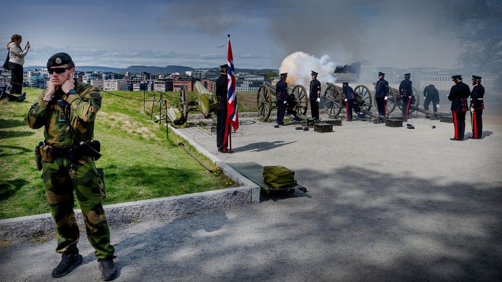 Illustrasjon av Saluttkanonene var en gang Norges viktigste feltkanon