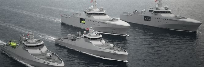 Illustrasjon av Disse får designe Norges neste militære fartøysklasse