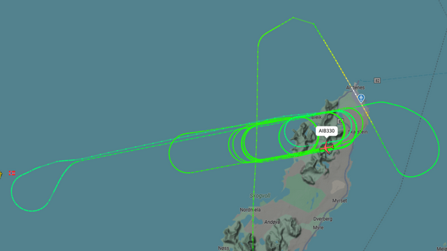 Airbus-fly sirklet over Andøya hvor storøvelse pågår