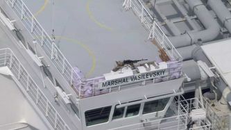 Illustrasjon av Her er bilder av bevæpnet russisk tankskip i Finskebukta