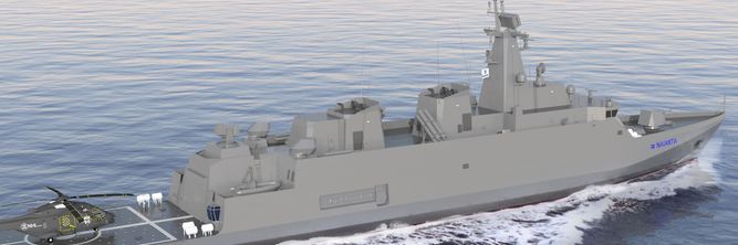 Illustrasjon av Dette kan bli den svenske fregatten
