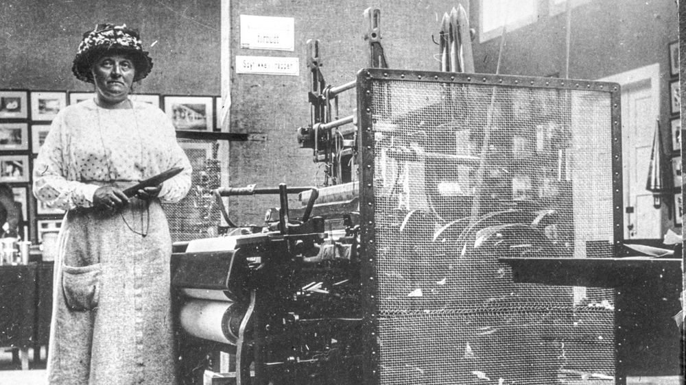 Illustrasjon av Norsk industris første kvinnelige inspektør