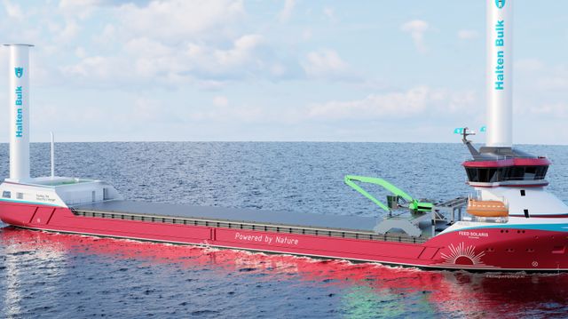 Skal seile med rotorseil og hydrogen