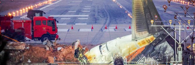 Illustrasjon av Vegg nord for rullebanen var årsak til alle dødsfallene