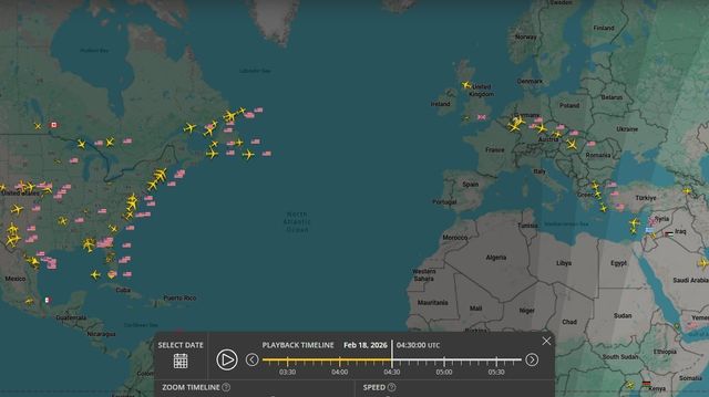 Ny stor overføring av amerikanske fly onsdag morgen