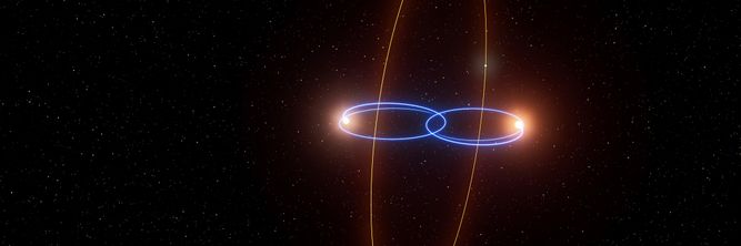 Illustrasjon av – Sannsynligvis det merkeligste planetsystemet vi har funnet