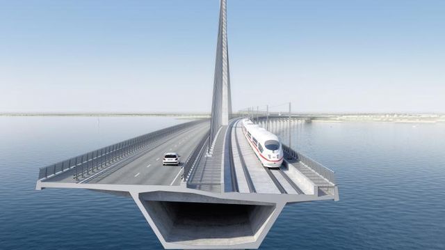 Danmarks tredje største bru er snart klar for biltrafikk