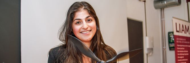 Illustrasjon av Cindy kan bli en av de første søkerne til nytt havvindstudium