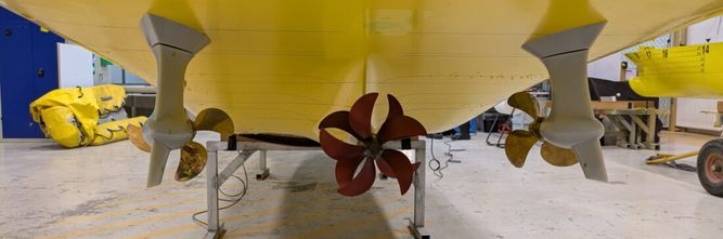 Illustrasjon av Slik kan «motsatte» propeller gjøre skip mer energieffektive