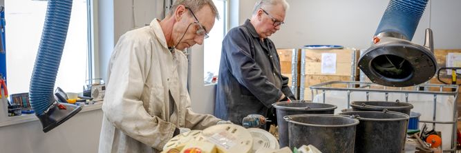 Illustrasjon av Her fjernes radioaktive kilder fra røykvarslere