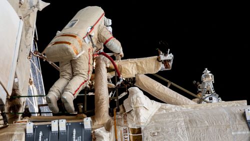 Illustrasjon av Sykdom tvinger astronauter hjem fra den internasjonale romstasjonen