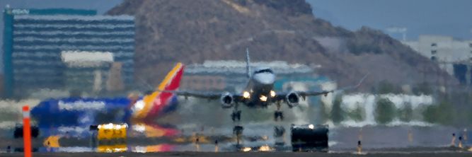 Illustrasjon av Hetebølger kan tvinge fly til å sette igjen passasjerer