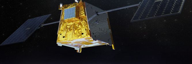 Illustrasjon av Airbus vil teste 5G fra bakke til satellitt