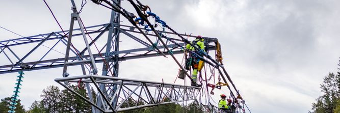 Illustrasjon av Bygger nytt svensk strømnett for 20 mrd i året