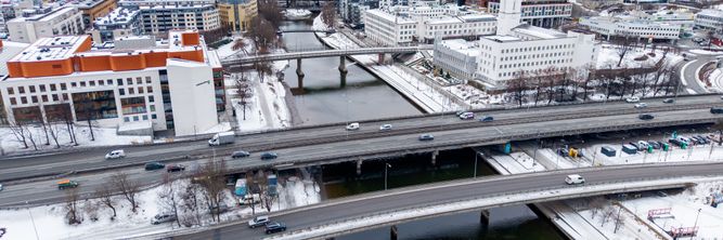 Illustrasjon av Riving av E18-bruer kan gi kø-kostnader på 12 milliarder