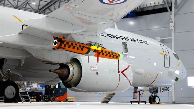 Her er Kongsberg-missil montert på P-8 Poseidon for første gang