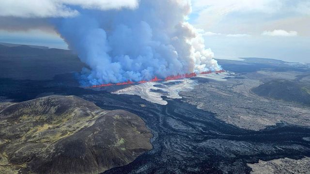 Nytt vulkanutbrudd på Island – frykter magmaen trenger under Grindavik