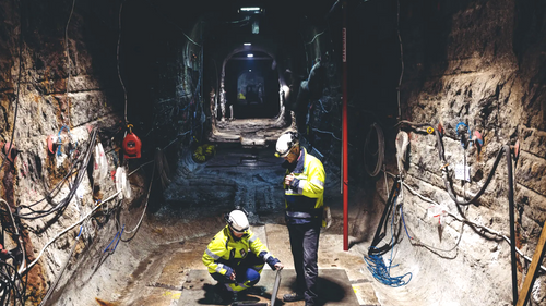 Illustrasjon av Verdens første grotte for atomavfall