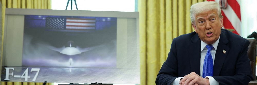 Illustrasjon av USAs neste jagerfly skal fly i Trumps regjeringstid