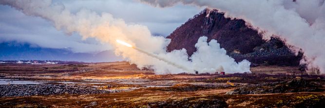 Illustrasjon av Nato-land øver i Norge