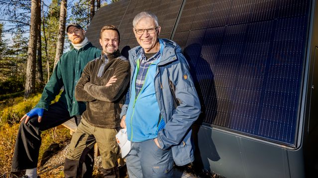 Laget frittstående solcelle-skap for hyttefolk – og Afrika