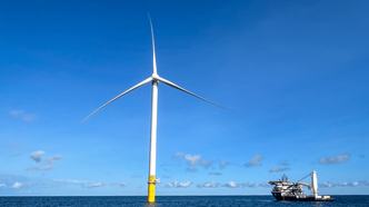 Illustrasjon av Ørsted får fortsette å bygge havvind i USA