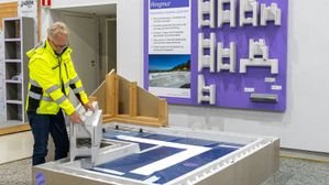 Nytt ringmurselement gjør det enklere å legge radonsperre og fikser fuktproblematikk