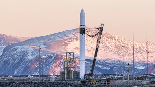 Illustrasjon av Tredje oppskytingsforsøk ble avbrutt på Andøya