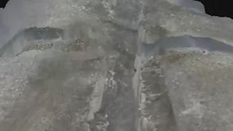 Illustrasjon av Dette ankersporet går flere titalls kilometer langs havbunnen