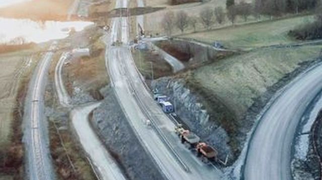 Midlertidig E6 i Levanger åpner lørdag