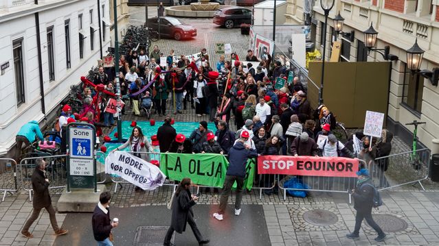 Ny Equinor-demonstrasjon i Oslo: Krever stans i Rosebank-prosjektet