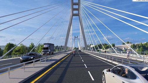 Illustrasjon av Avfreder bru for å bygge ny 