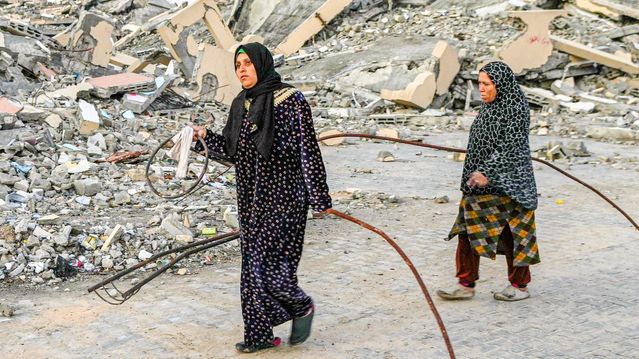 Ueksploderte bomber gjør Gazas ruiner livsfarlige