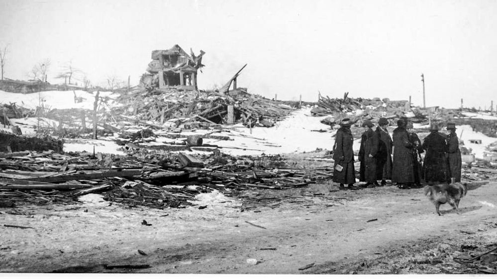 Illustrasjon av Den største menneskeskapte eksplosjonen før atombomben